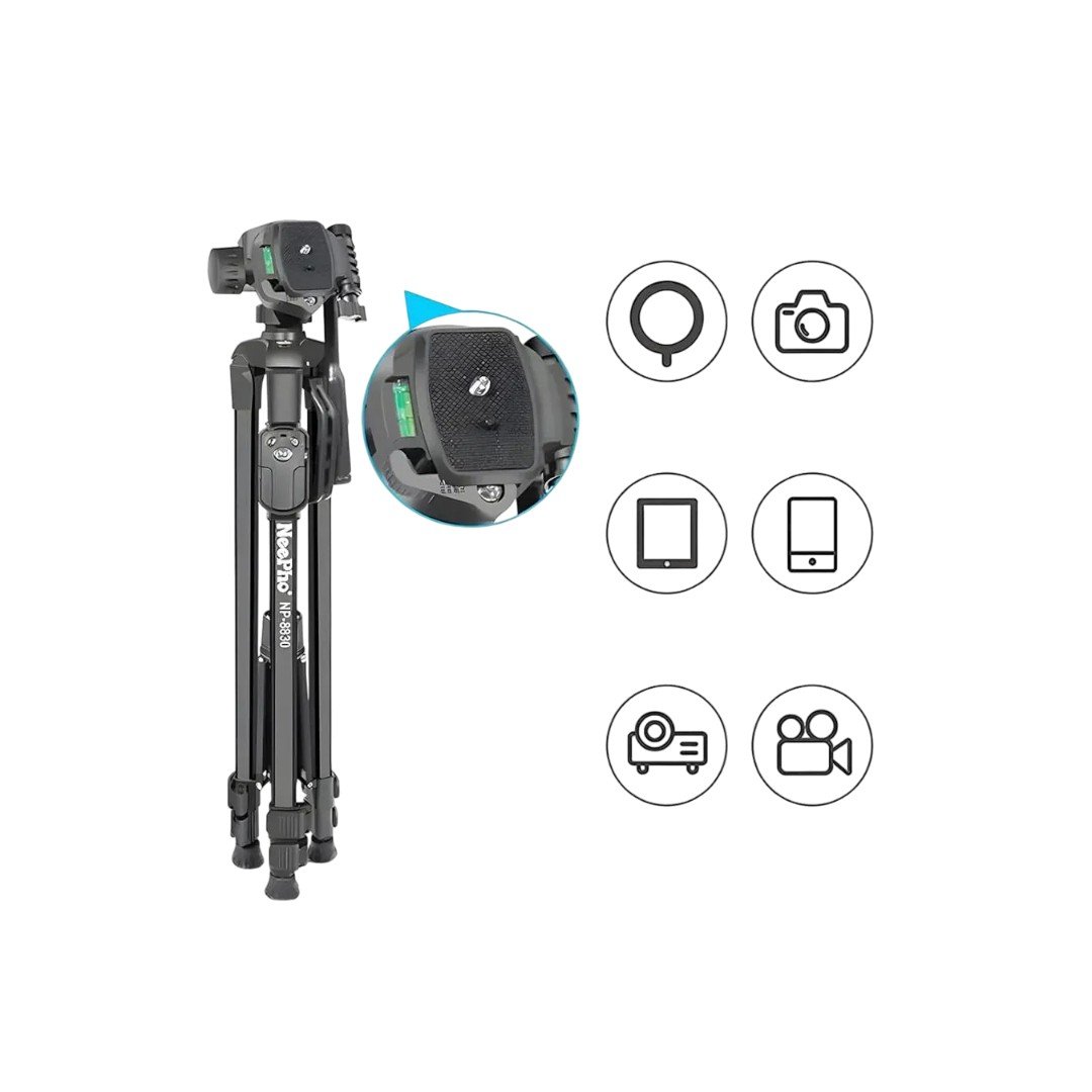 Trípode Profesional NEEPHO NP-8830 con Control Remoto Bluetooth - Imagen 2