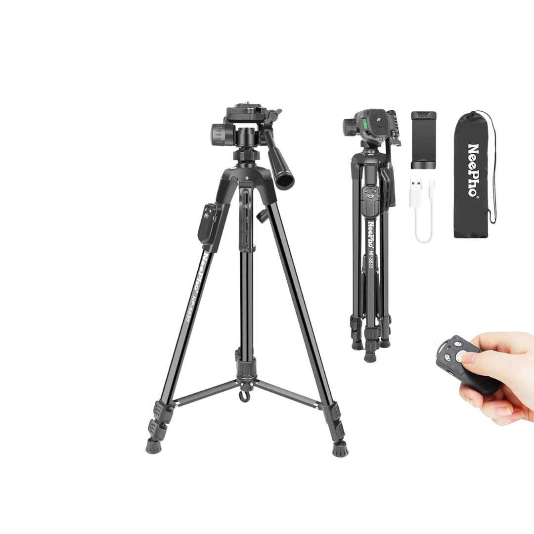 Trípode Profesional NEEPHO NP-8830 con Control Remoto Bluetooth