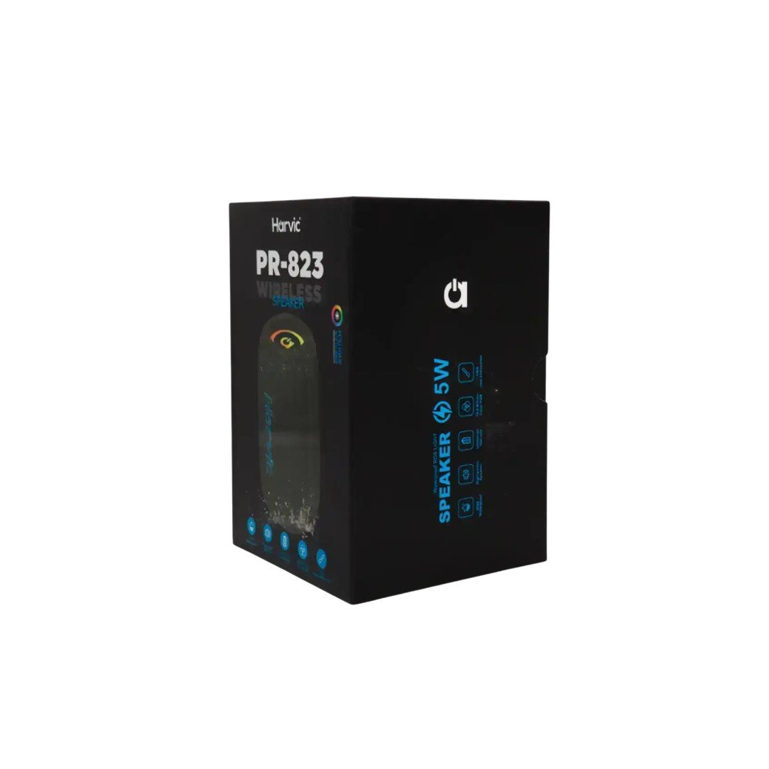 Parlante portatil Harvic PR-823 con iluminacion RGB y tecnologia TWS - Imagen 4