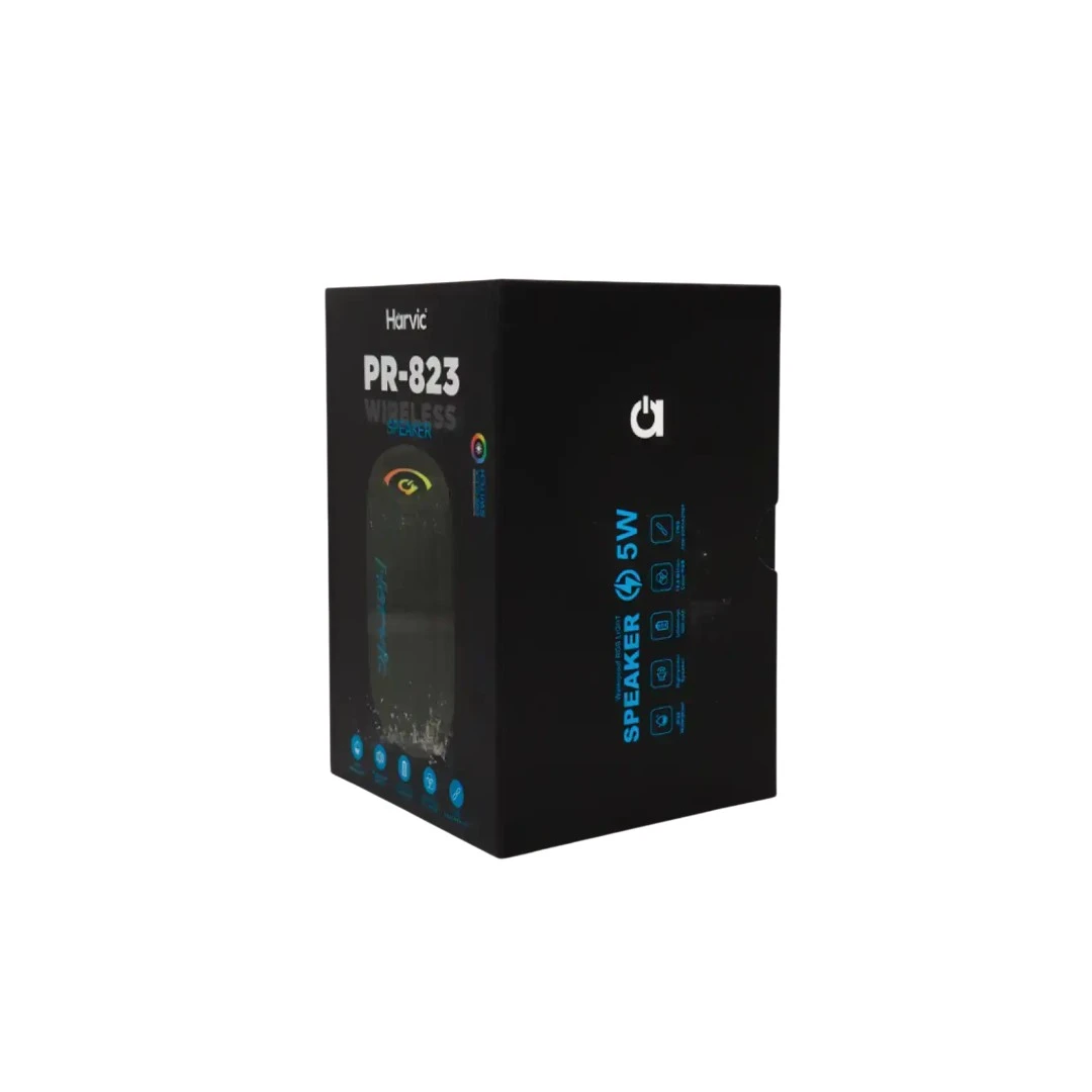 Parlante portatil Harvic PR-823 con iluminacion RGB y tecnologia TWS - Imagen 4