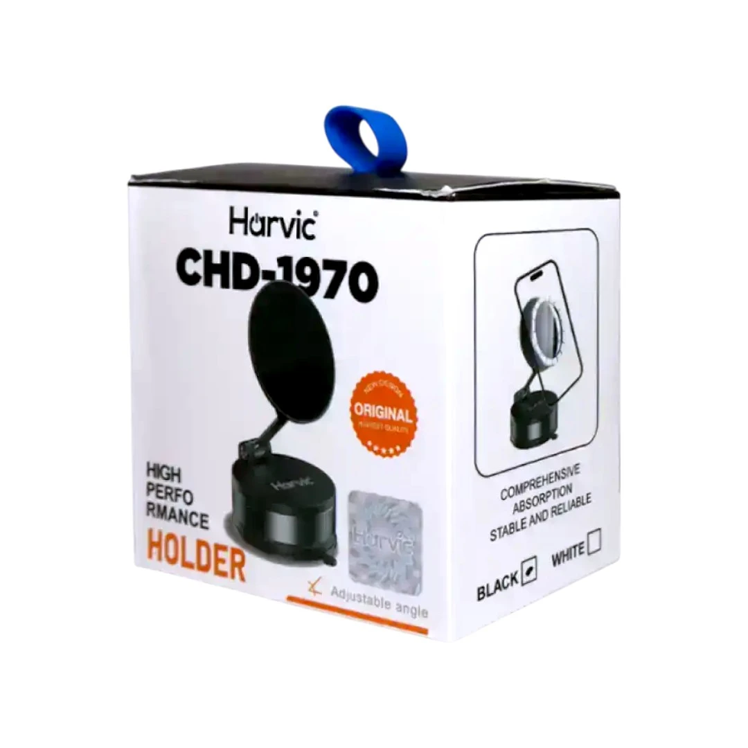 Soporte Celular para Carro Harvic CHD-1970 con Succión Firme y Giro 180° - Imagen 4