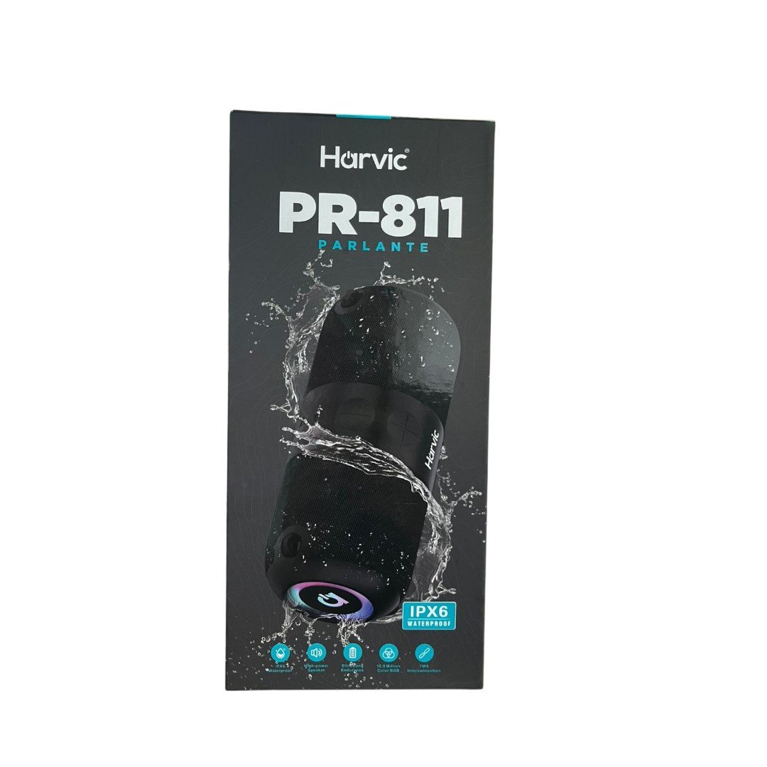 Parlante portatil Harvic PR-811 Stereo 30W con correa y resistencia IPX6 - Imagen 4