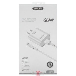 Cargador Sendem B10 66W USB-A con Cable Lightning