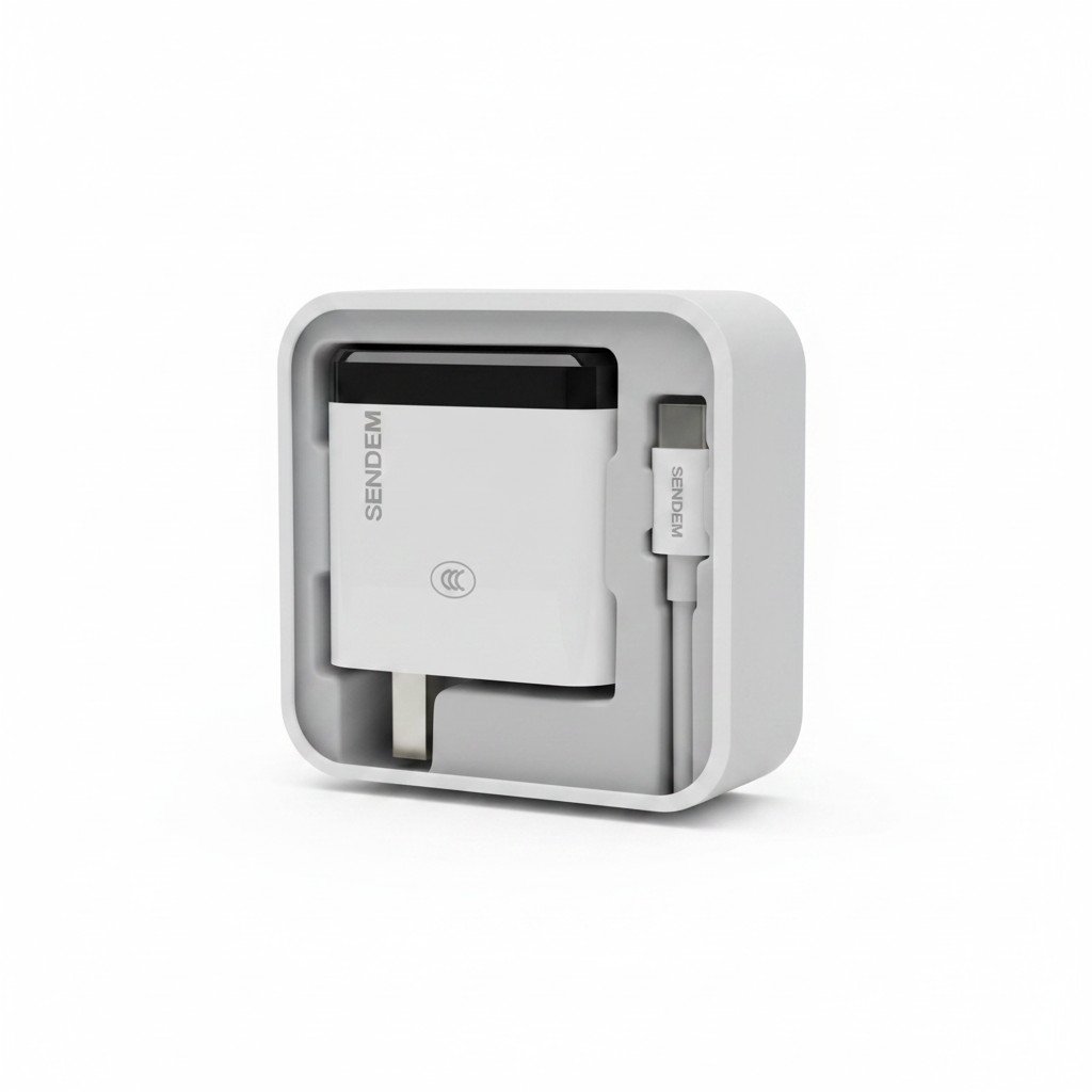 Cargador Sendem B40 200W Dual Port (USB-C + USB-A) con Cable
