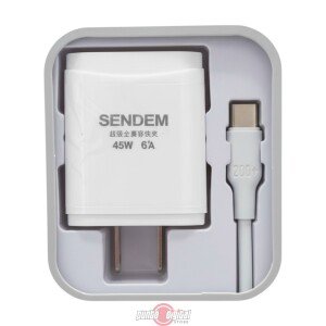 Cargador Sendem C17 66W Dual Engine con Cable USB-A a USB-C