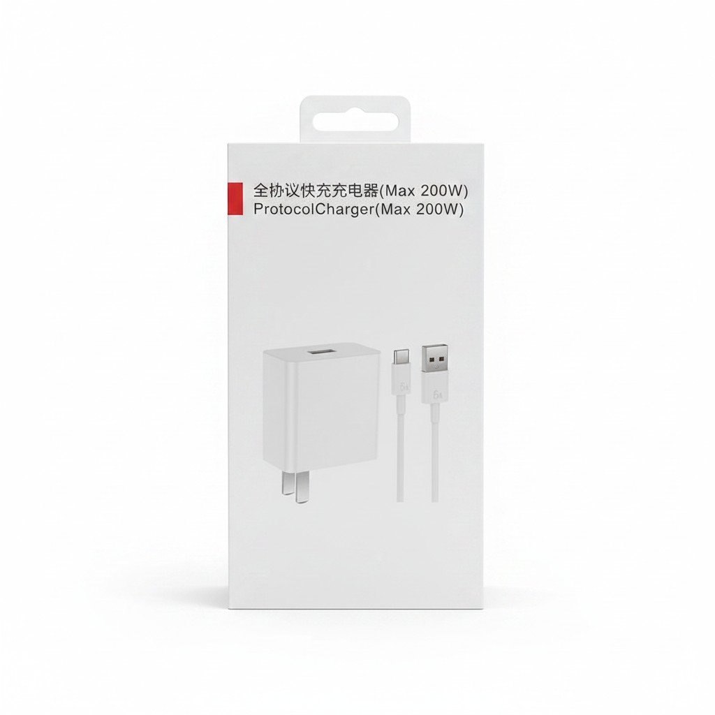 Cargador Sendem BE04 200W GaN con Puerto USB-A y Cable USB-C