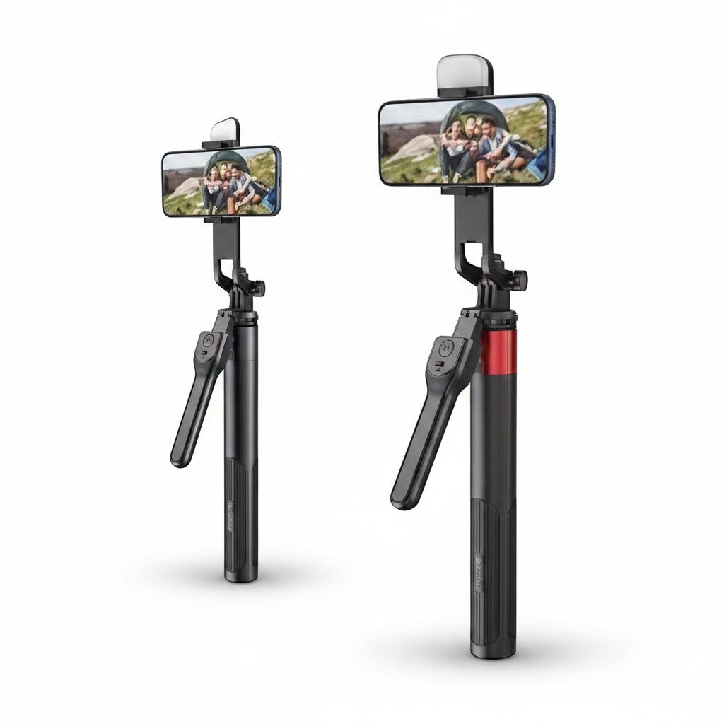 Trípode Selfie Stick NEEPHO NP-L2S con LED y Control Remoto - Imagen 2