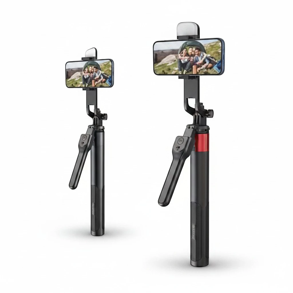 Trípode Selfie Stick NEEPHO NP-L2S con LED y Control Remoto - Imagen 2