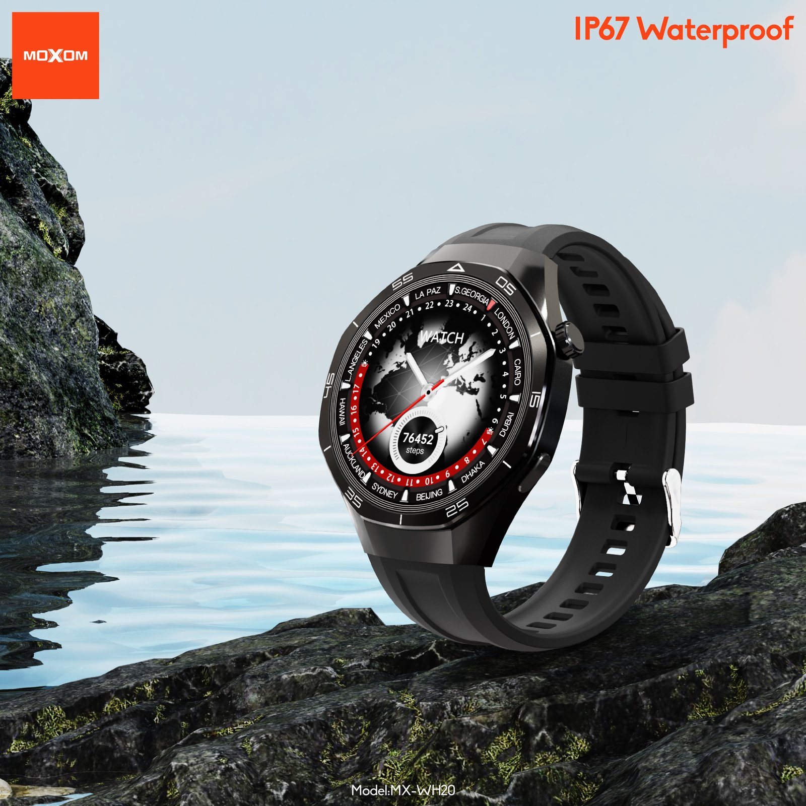 Smart Watch Moxom MX-WH20 Obsidian – Rendimiento Premium y Estilo Extraordinario - Imagen 2