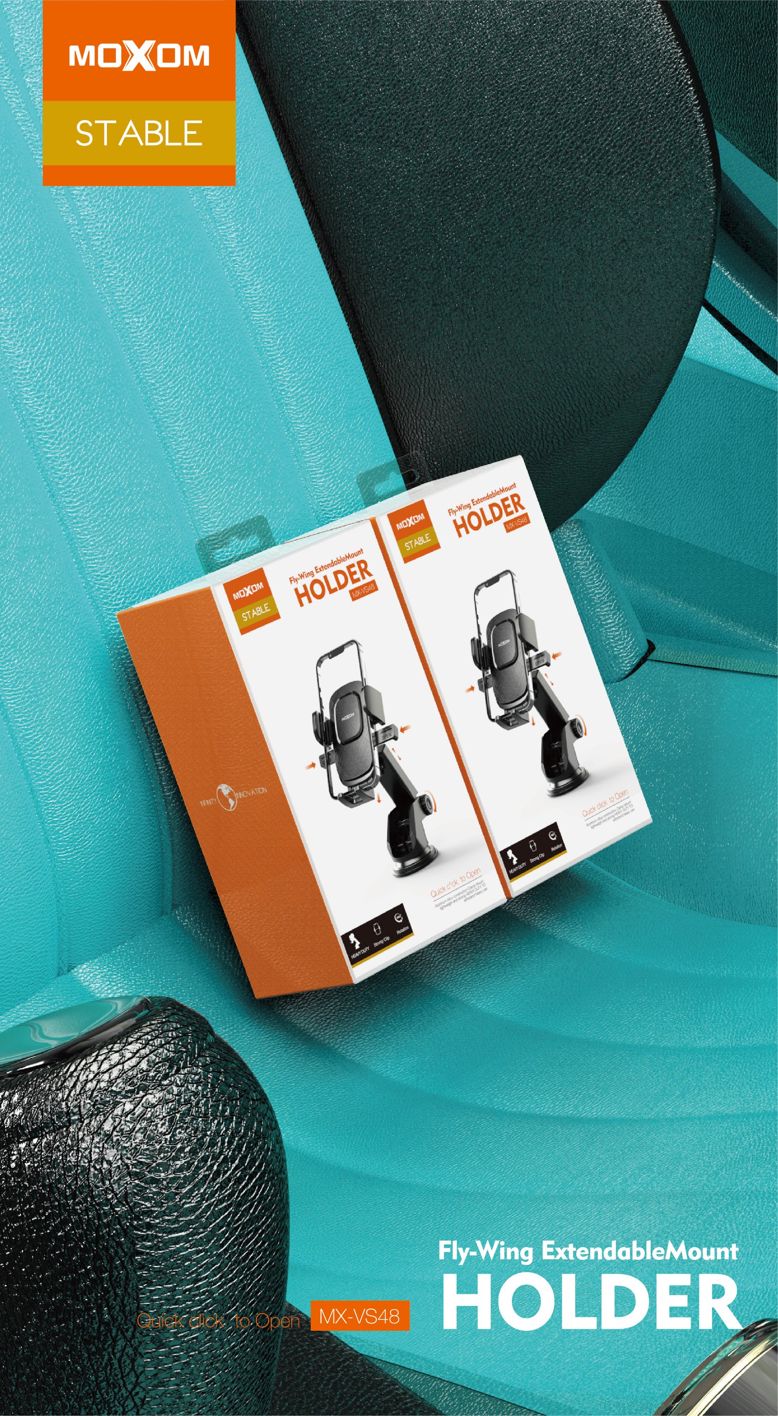 Soporte para Carro Moxom MX-VS48 – Diseño Heavy Duty y Máxima Estabilidad - Imagen 5
