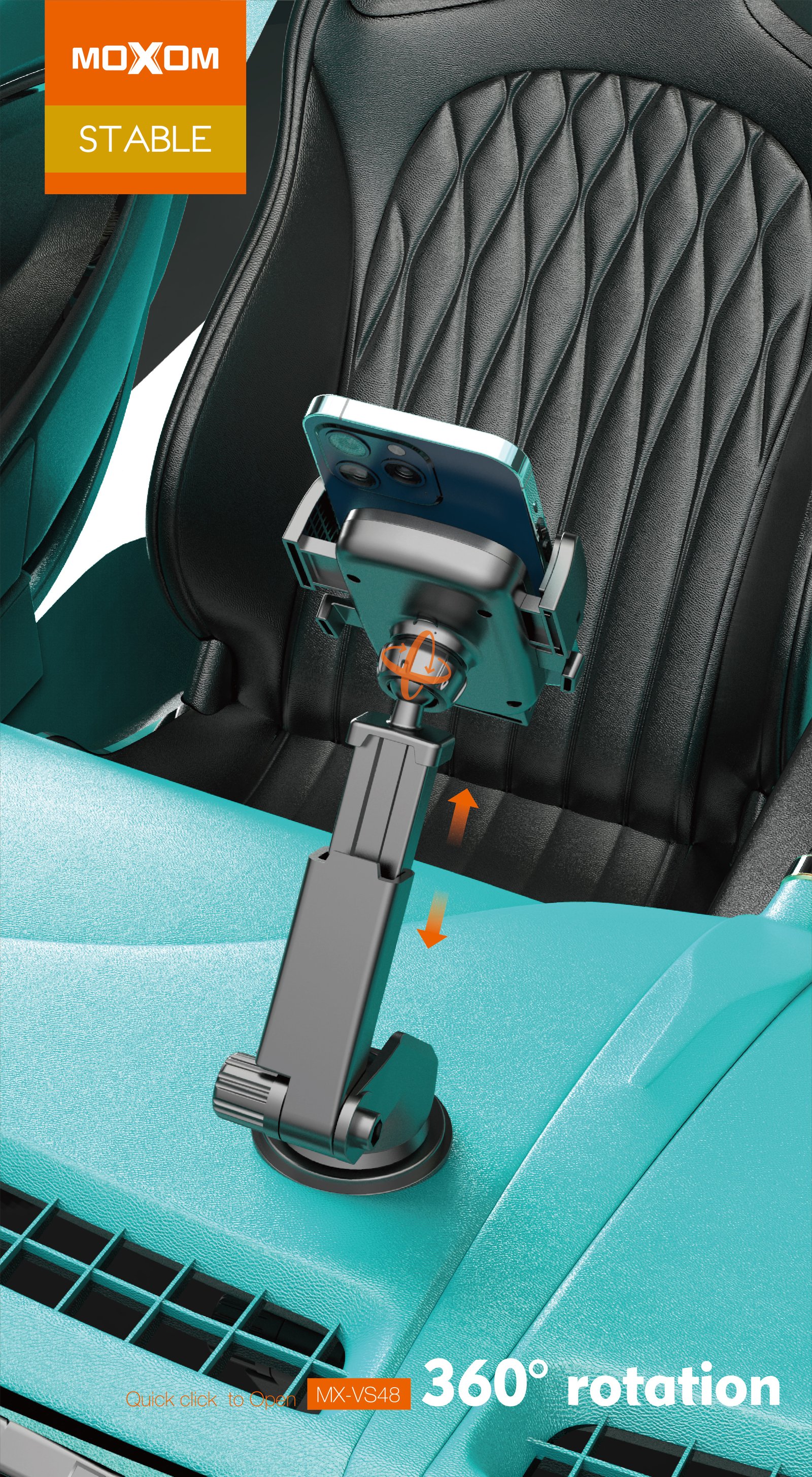 Soporte para Carro Moxom MX-VS48 – Diseño Heavy Duty y Máxima Estabilidad - Imagen 4