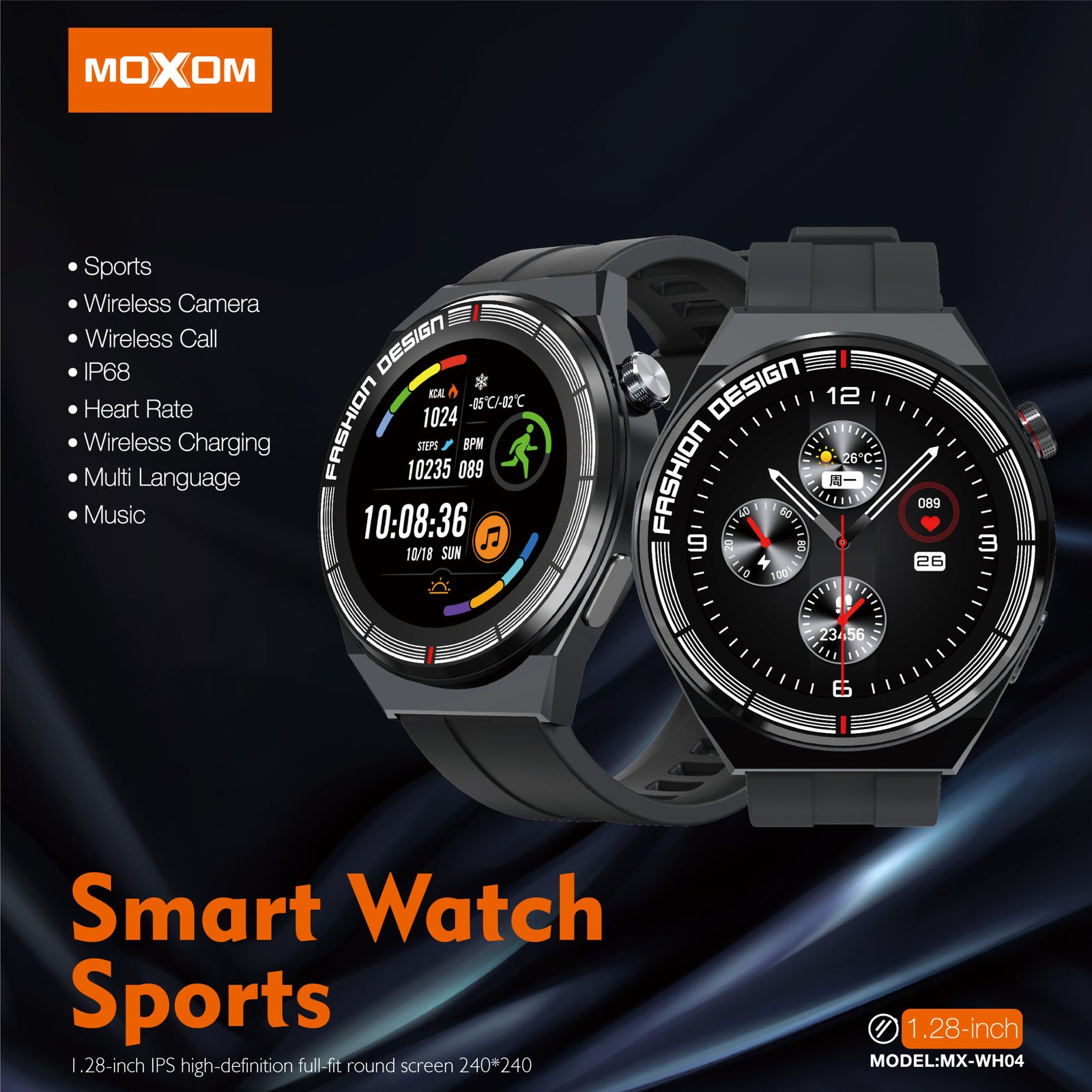 Smart Watch Moxom MX-WH04 – Tu Compañero Inteligente de Salud y Conectividad - Imagen 3