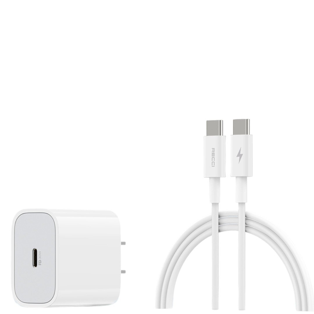 Cargador Recci RCK-21CC 30W USB-C con Cable