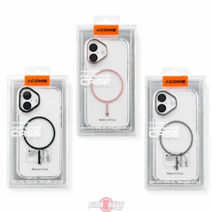 Case Clear Metal Transparente con Borde Metalizado y MagSafe para iPhone