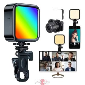 Panel de Luz LED RGB AY-83 Recargable con Clip