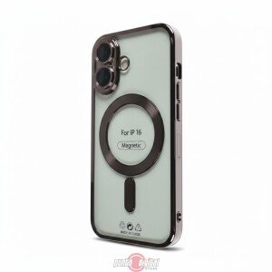 Estuche Electroplated con MagSafe y Protector de Cámaras para iPhone