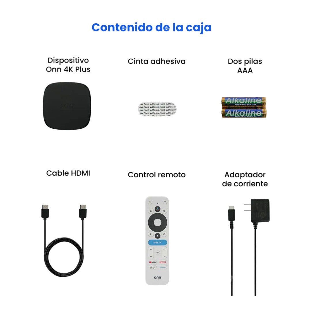 Reproductor de Streaming ONN 4K con Google TV y Control por Voz - Imagen 2