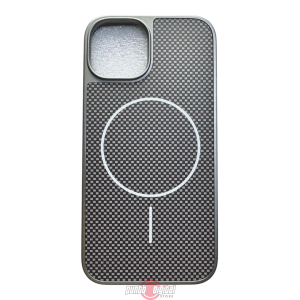 Estuche iShock King Link Heavy Duty con Acabado en Fibra de Carbono y MagSafe para iPhone