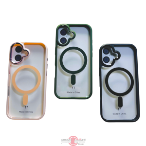New Case Borde Color con MagSafe y Refuerzo Metálico para iPhone