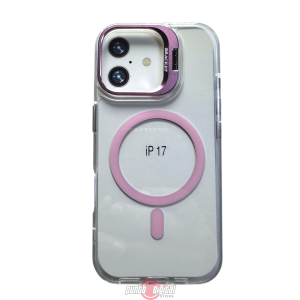 Hybrid Case Transparente con MagSafe a Color y Soporte Integrado para iPhone