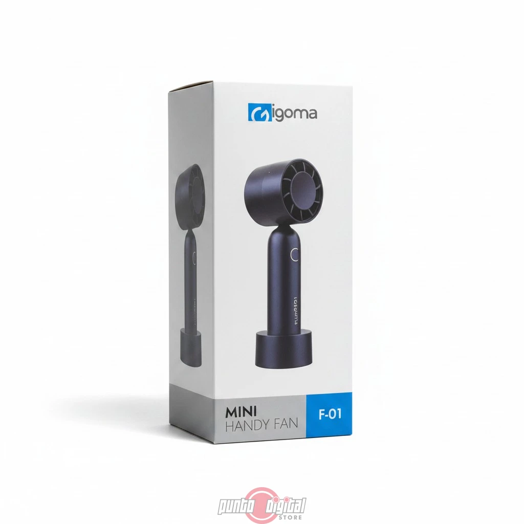 Ventilador de Mano Recargable IGOMA F-01 con 3 Velocidades - Imagen 4