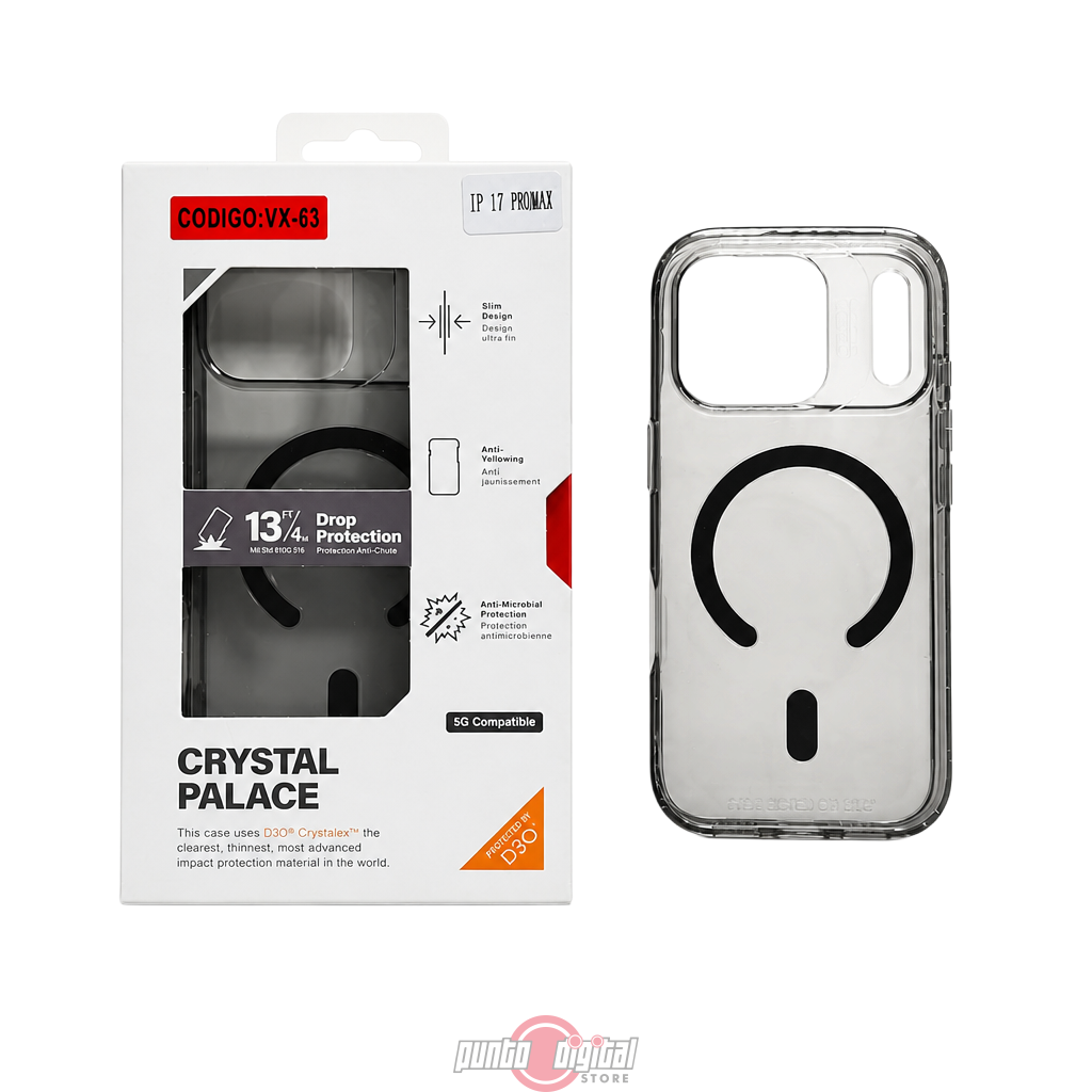 Estuche Gear 4 Transparente Tono Humo con MagSafe para iPhone