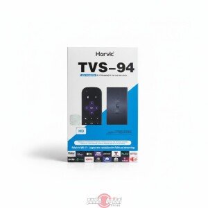 Reproductor de Streaming HARVIC TVS-94 con Roku Channel y Asistente de Voz
