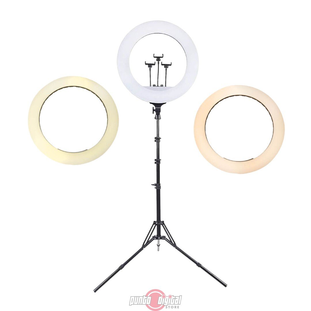 Aro de Luz Profesional LJJ-45 de 45 cm con Trípode y Control Remoto - Imagen 2