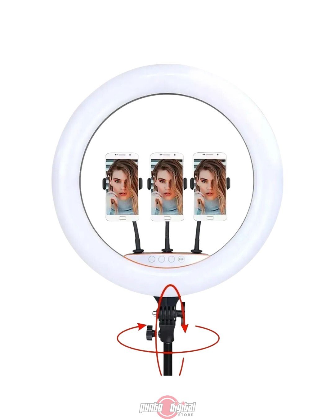 Aro de Luz Profesional LJJ-45 de 45 cm con Trípode y Control Remoto - Imagen 3