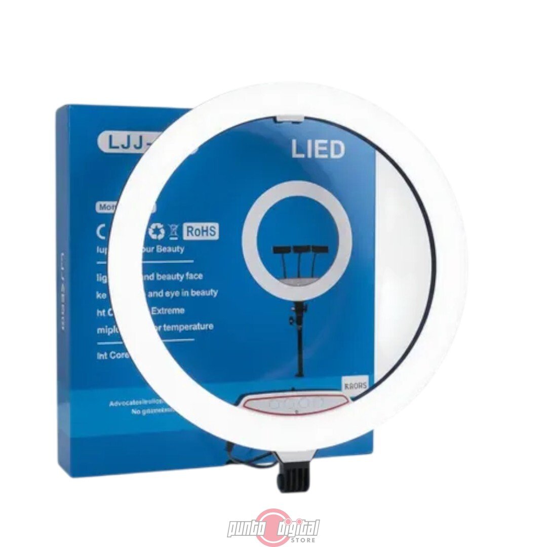 Aro de Luz Profesional LJJ-45 de 45 cm con Trípode y Control Remoto - Imagen 4