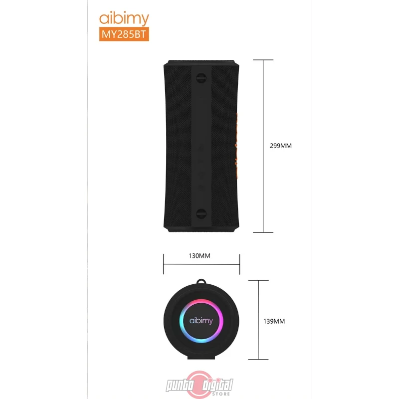 Parlante Bluetooth Aibimy MY 285 60W con IPX6 y Batería 7200mAh - Imagen 3