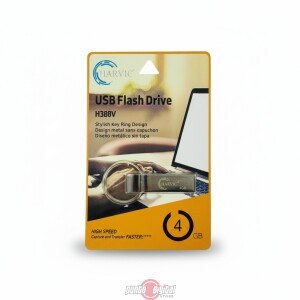 Memoria USB Harvic 4 GB Metálica con Llavero