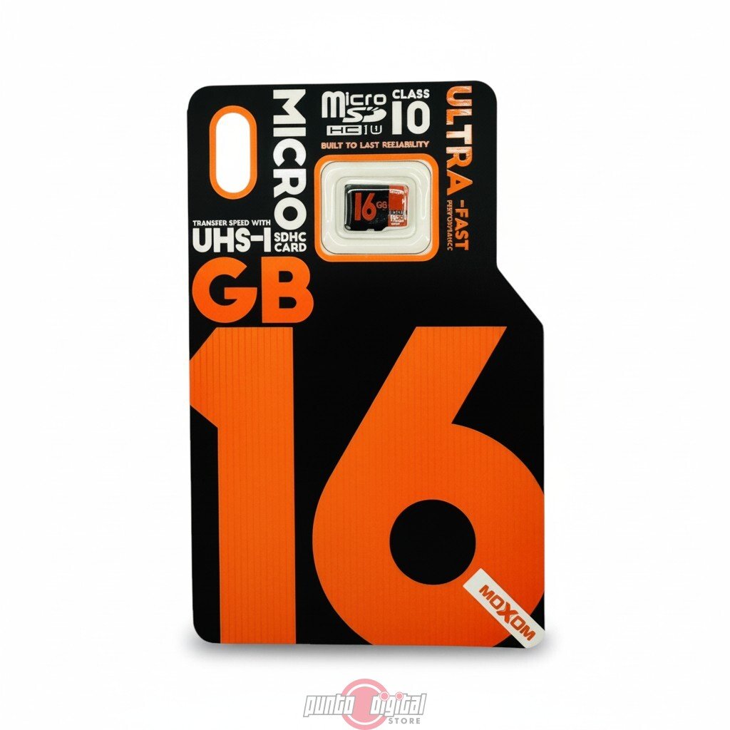 emoria Micro SD Moxom 16GB Clase 10 UHS-I Alta Velocidad