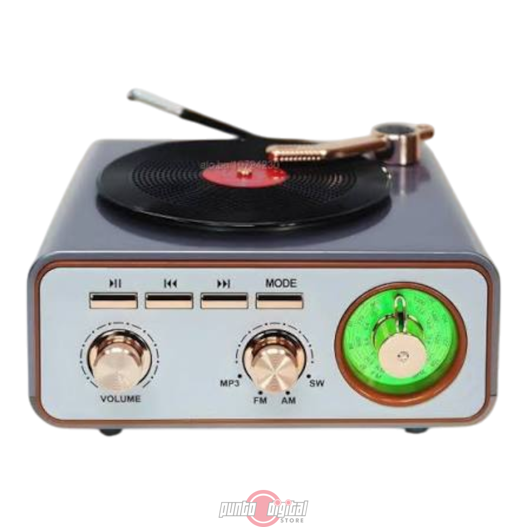 Parlante Vintage Meier MD-1217BT con Radio AM/FM/SW, Bluetooth y USB - Imagen 2