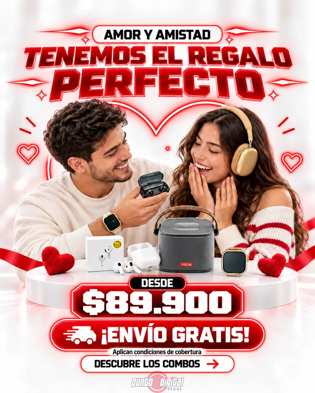 Tenemos el regalo perfecto desde 89.900 pesos. Envío gratis, aplican condiciones de cobertura