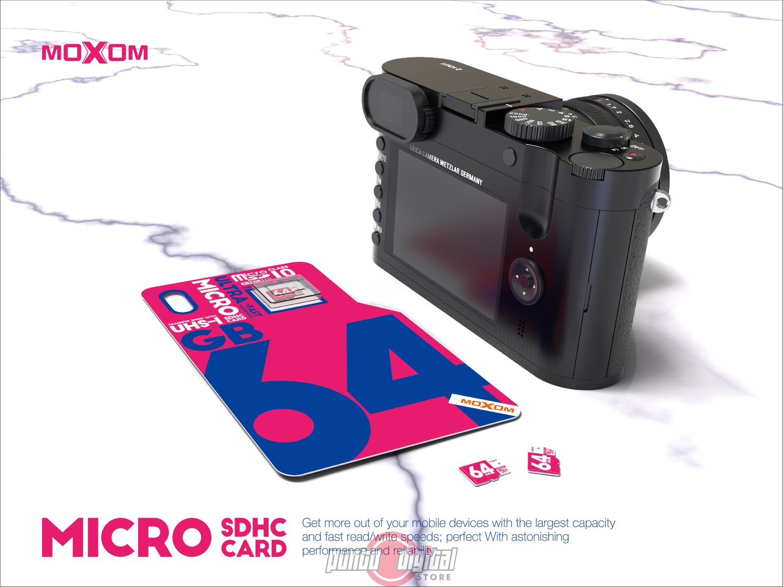 "Memoria Micro SD Moxom 64GB Clase 10 UHS-I Alta Velocidad " - Imagen 2