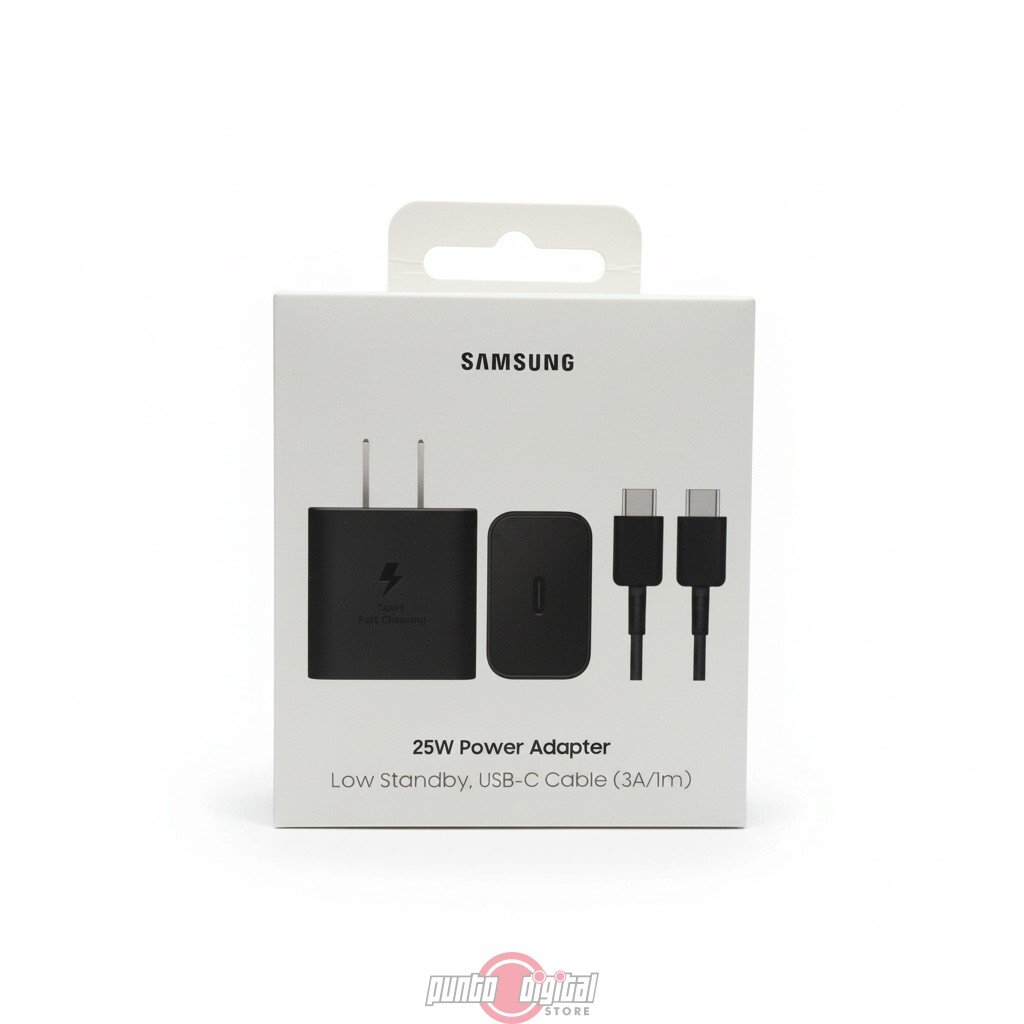 Cargador Samsung 25W EP-T2510 ORIGINAL con Cable USB-C a USB-C