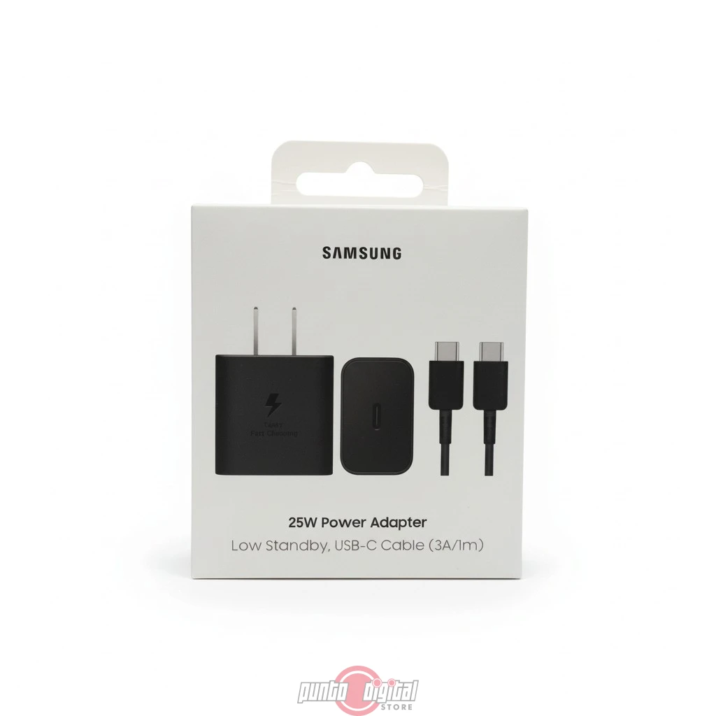 Cargador Samsung 25W EP-T2510 ORIGINAL con Cable USB-C a USB-C